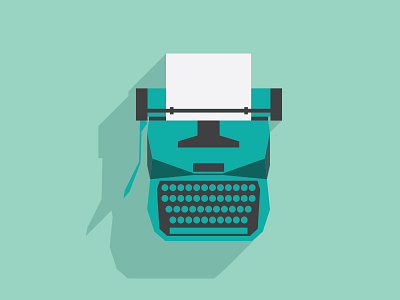 Typewriter flat icon iconography illustration retro simple typewriter vector venezuela vintage