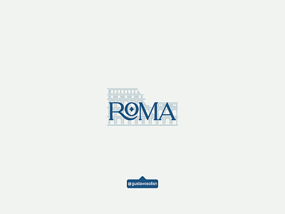 Roma, la ciudad eterna. coliseo coliseum italia italy logo logotype roma rome