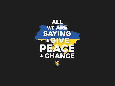 Give Peace a Chance peace stand with ukraine stop war ukraine