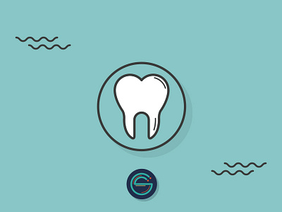 Tooth dentistry diente flat icon illustration simple tooth vector