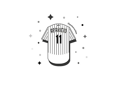 Luis Aparicio baseball chicago jersey white sox mlb vector venezuela whitesox
