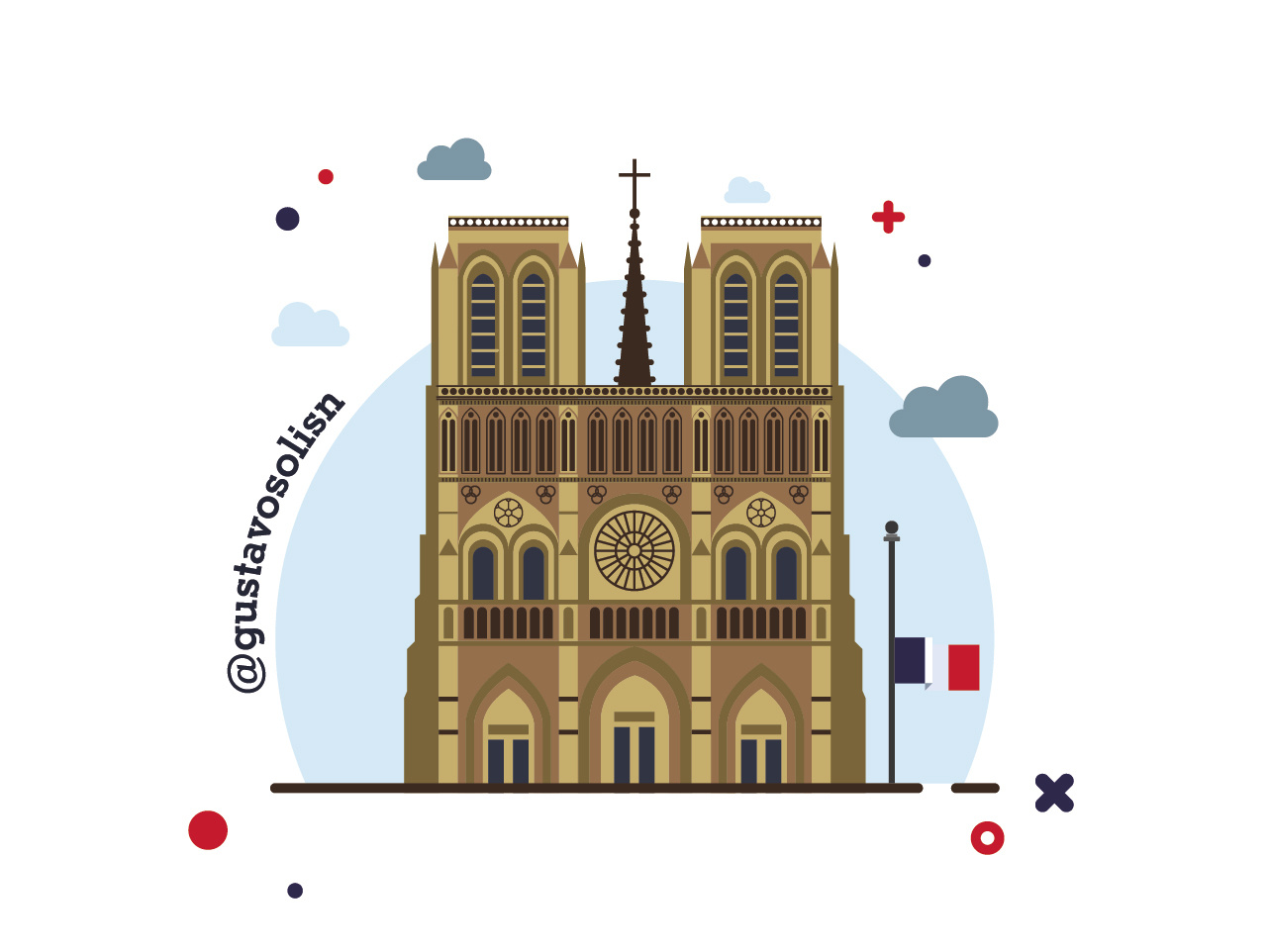 Notre Dame by Gustavo S. Núñez Brand Identity Designer on Dribbble