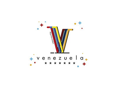 Venezuela branding flat design illustration logo logo deisgn logotype v vector venezuela