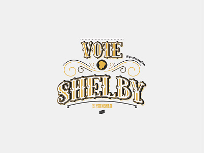 - Vote Shelby - chile illustration lettering lettermark letters peaky blinders retro design vector venezuela vintage