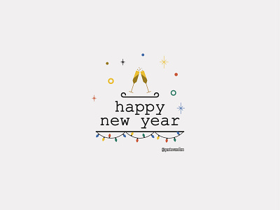 Happy New Year chile feliz año flat design flat illustration happy holidays happy new year happy new year 2020 lettering venezuela