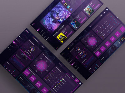 GameU analytic app dashboad design gaming ui ux web