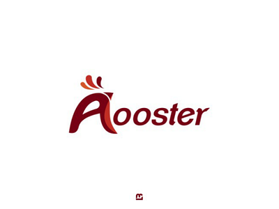 R Rooster business drawing logo