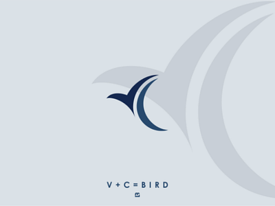 Fly bird drawing fly logo