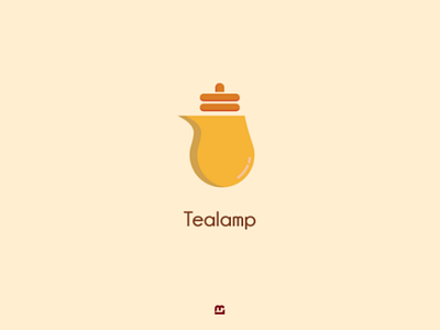 Lamp & tea brand draw lamp logo tea
