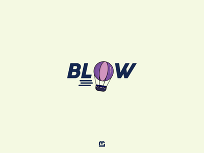 Blow brand business company drawing logo logo design