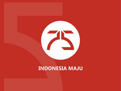 HUT RI ke 75 unofficial brand company hut ri indonesia logo