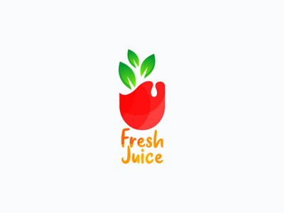 Juice brand drawing logo