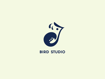 Music studio bird brand name branding business logo company logo designer drawing logo logo designer