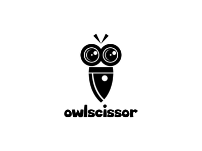 Owl scissor brand business logo company logo fish logo owl pen rocket scissor