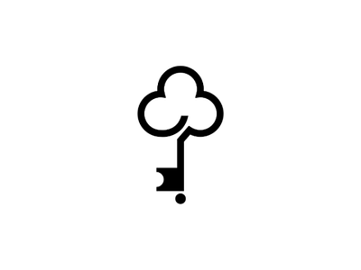 Key cloud brand company key logo