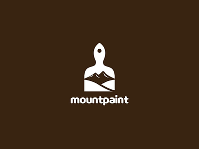 Mountain brand business company logo mountain paint