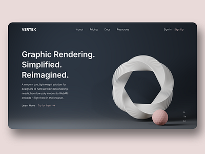 Vertex - Landing Page