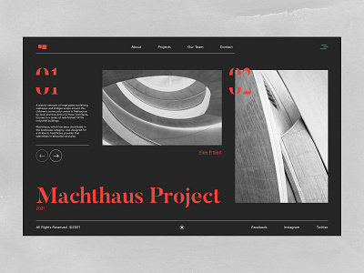 Layout Exploration - Dark design flat minimal ui web website