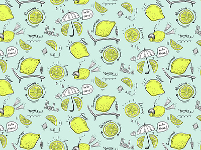 Inky Lemon Comic Pattern