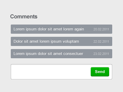 Comments adobe fireworks button comment comments extended form green send ui update