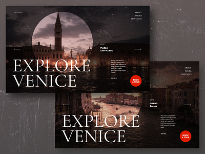 Venice Tour Website album concept design italy tour travel ui venice web web design website website design website ui