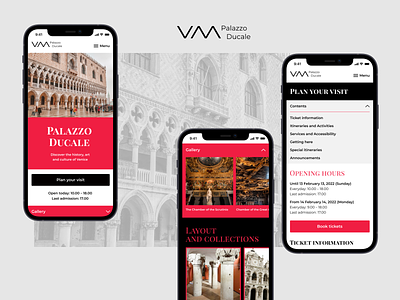 Palazzo Ducale Museum Website Mobile concept design italy mobile museum phone ui web web design website