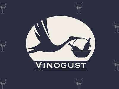 Vinogust branding design flat icon illustration logo minimal vector