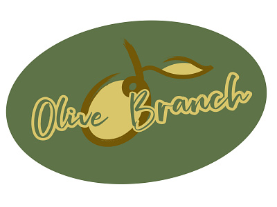 Olivebranch branding design flat icon illustration logo minimal vector