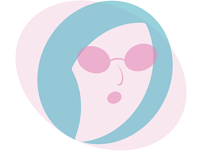 Geometric face illustration design flat icon illustration illustrator logo minimal vector