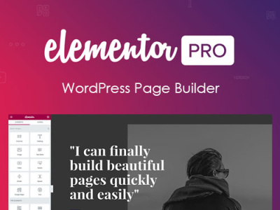 The Best Live Page Builder for WordPress Elementor Pro Nulled