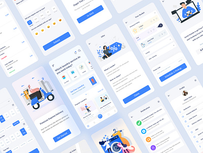 Dhopakhana - Laundry App Ui Kits app app design booking app design minimal mobile app ui uidesign uiux ux