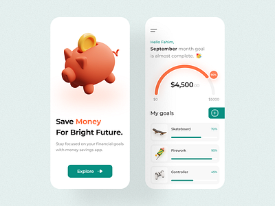 Money Savings App UI