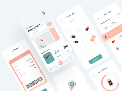 POXO - Parking Mobile App UIUX app app design branding mobile app ui uidesign uiux