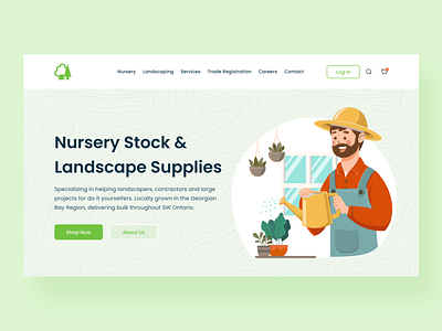 Tree Nursery Web Home Exploration ui uiux uxui web web design