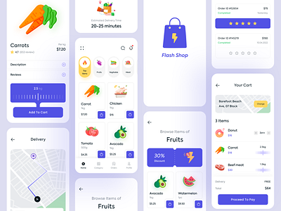 Flash Shop - Grocery App Concept