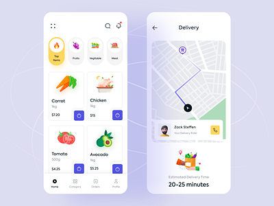 Grocery App Concept app app design design mobile app ui uidesign uiux