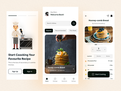 Recipe Mobile App Concept