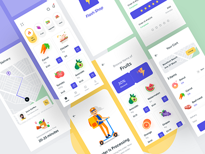 Grocery App Concept V03 app design design mobile app ui uidesign uiux