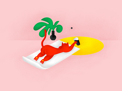 Vacation art composition design flat illustration illustrator logo texture ui vector