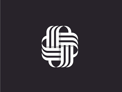 Interference app branding design grid logomark