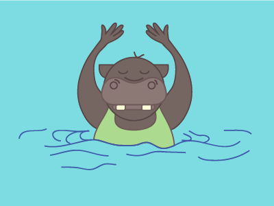 Daily Draw – Day 13: Hippo