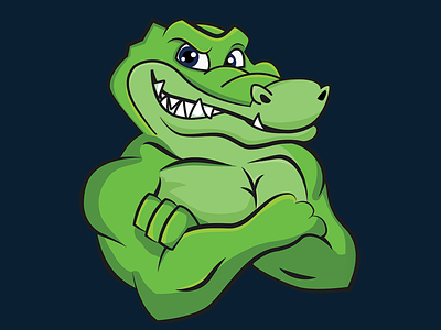 Tuff Gator alligator florida gainesville gator illustration swamp vector