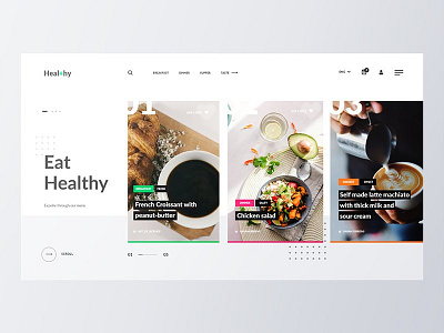 Health Food Blog Concept