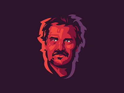 Jim Hopper Vector Art Portrait