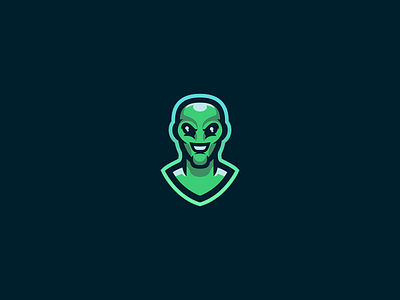 Alien. 2d alien art branding clean design icon illustration illustrator logo mascot mascotlogo minimal vector