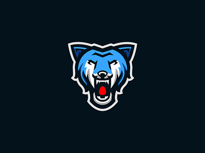 Wolf Mascot Logo Design By Tzery.