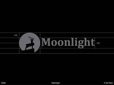 Moonlight - Grid 2d brand brand design brand identity brandidentity branding branding design deer deer head deer illustration deer logo deers illustration illustrator logo logo design logodesign logos logotype moonlight