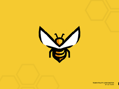 Vitality animal art bee branding design illustration illustrator lettering logo minimal vector yellow