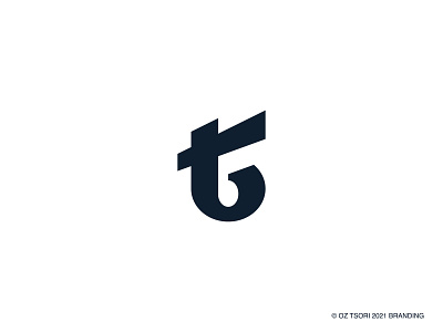 Oz Tsori 2021 Branding blue brand brand identity branding branding design design logo minimal t tlogo type