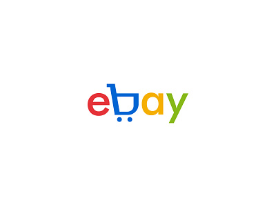ebay 2d art brand branding design ebay icon illustration illustrator logo minimal vector